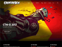 Tablet Screenshot of creaturebox.com
